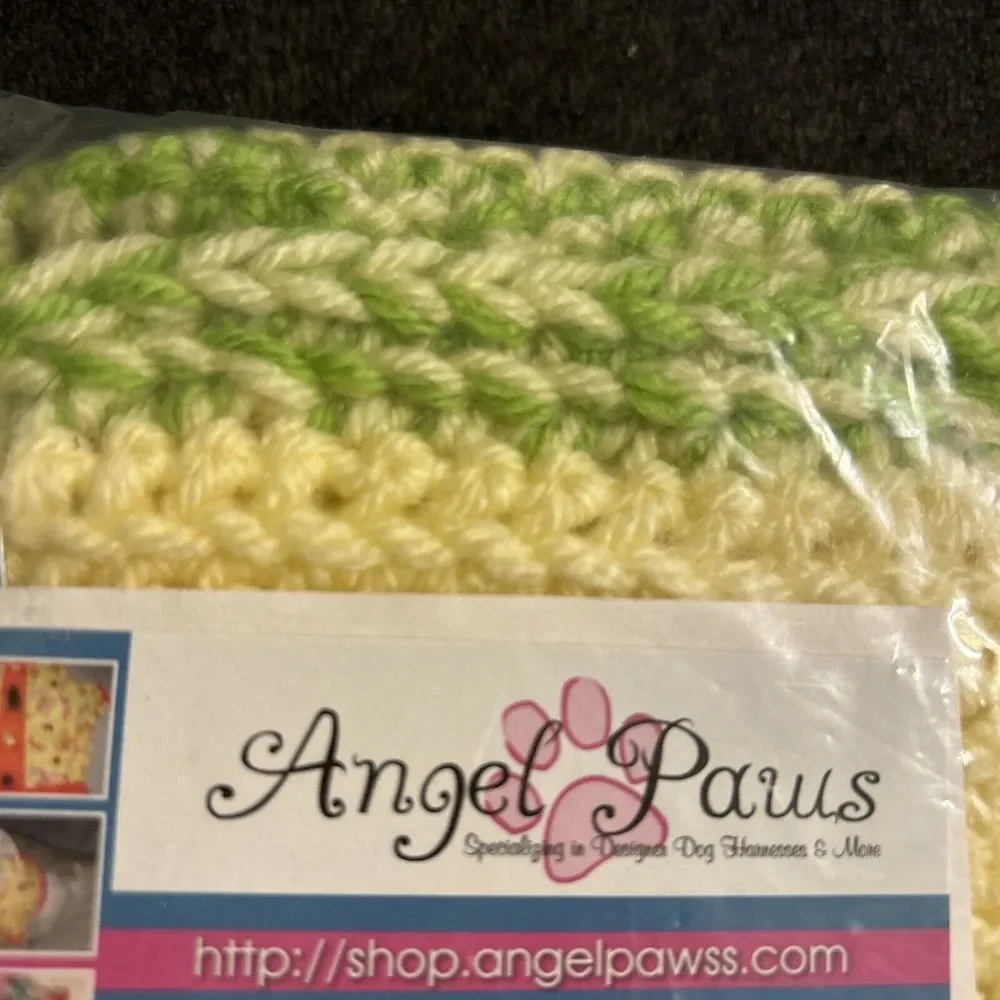 Angel Paws Designer Travel Buddy Blanket, Yellow‎ And Green Stripes 31